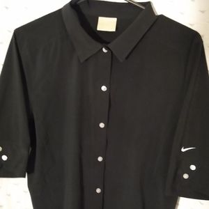 Black Nike golf shirt